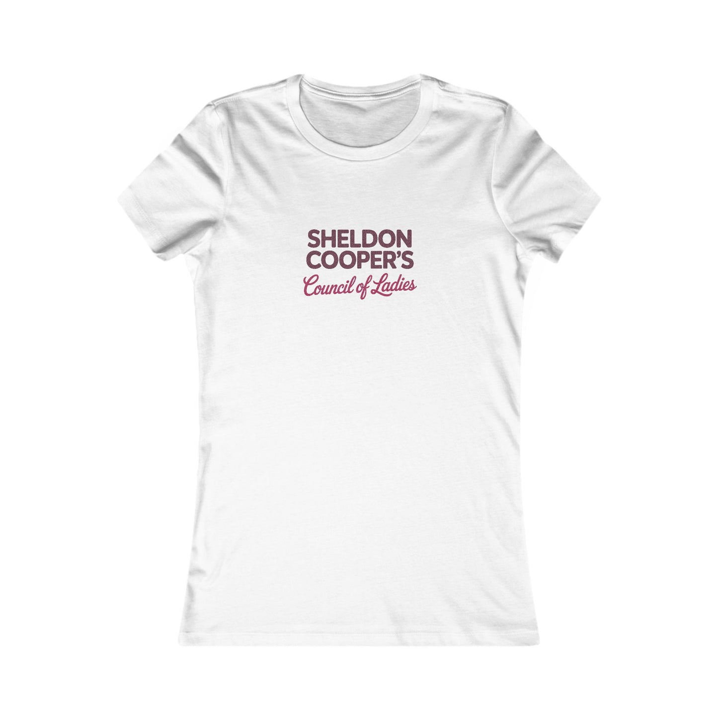 Sheldon Cooper’s Council of Ladies — TBBT Retro Women's Tee (Light)