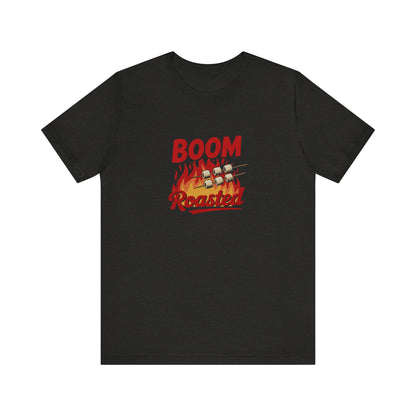 Boom, Roasted — Michael Scott Retro Tee (Dark)