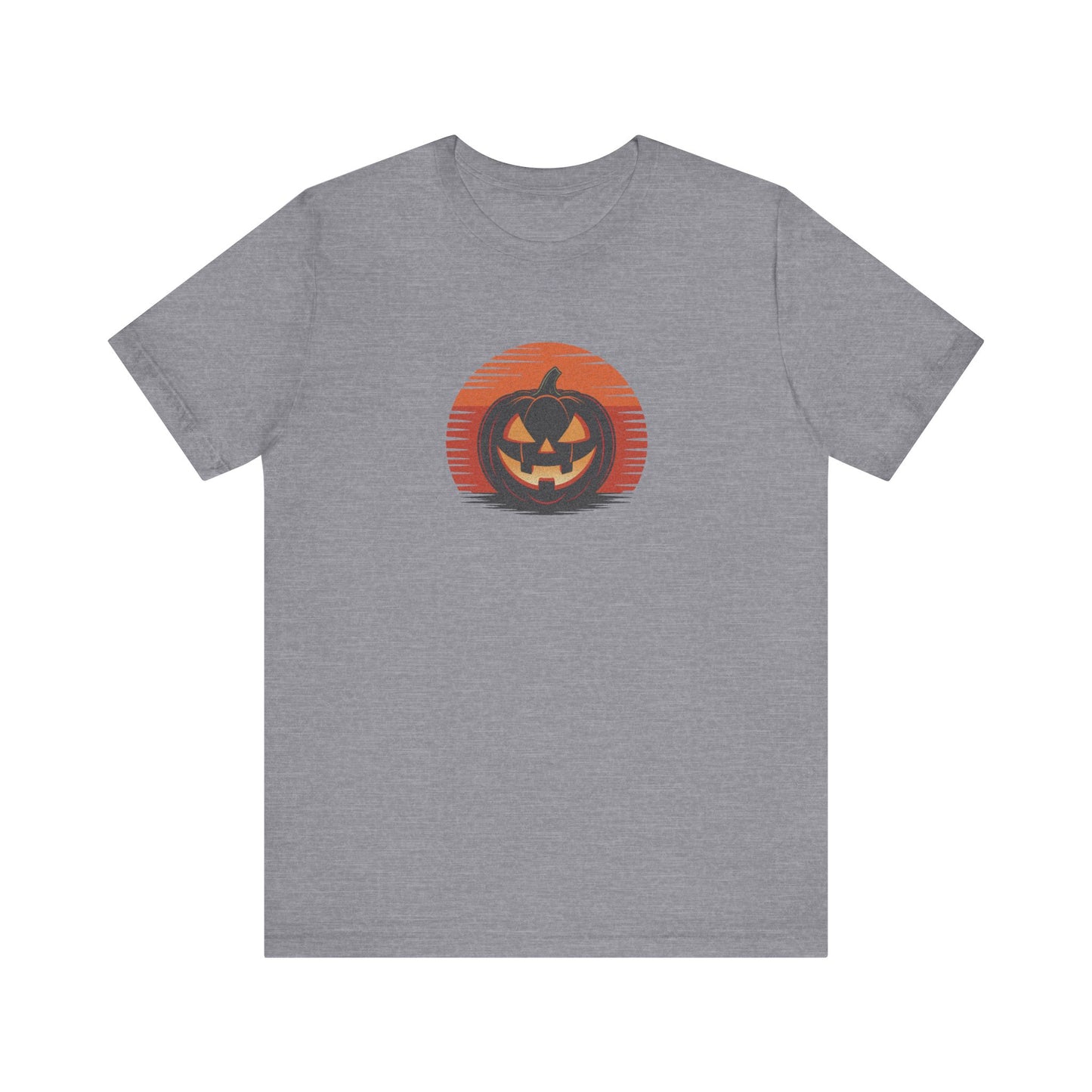 Retro Jack: Sliced Sunset — Halloween Sunset Tee (Light)