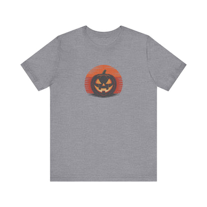 Retro Jack: Sliced Sunset — Halloween Sunset Tee (Light)