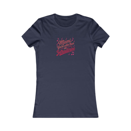 Cuter Than An Intrauterine — Golden Girls Retro Women's Tee (Dark)