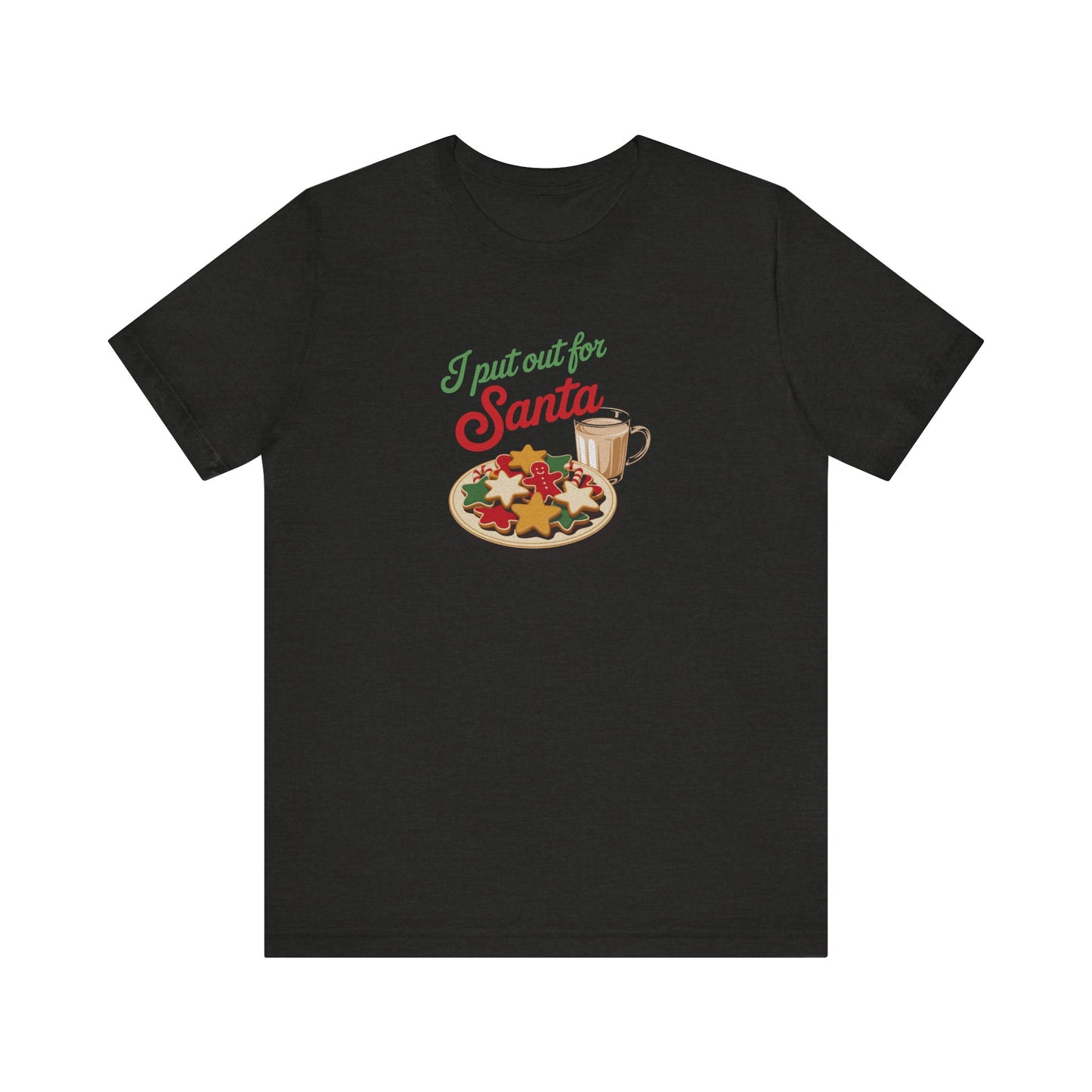 I Put Out for Santa — Retro Christmas Cookies Tee (Dark)