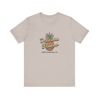 Delicious Flavor — Santa Barbara Pineapple Retro Tee (Light)