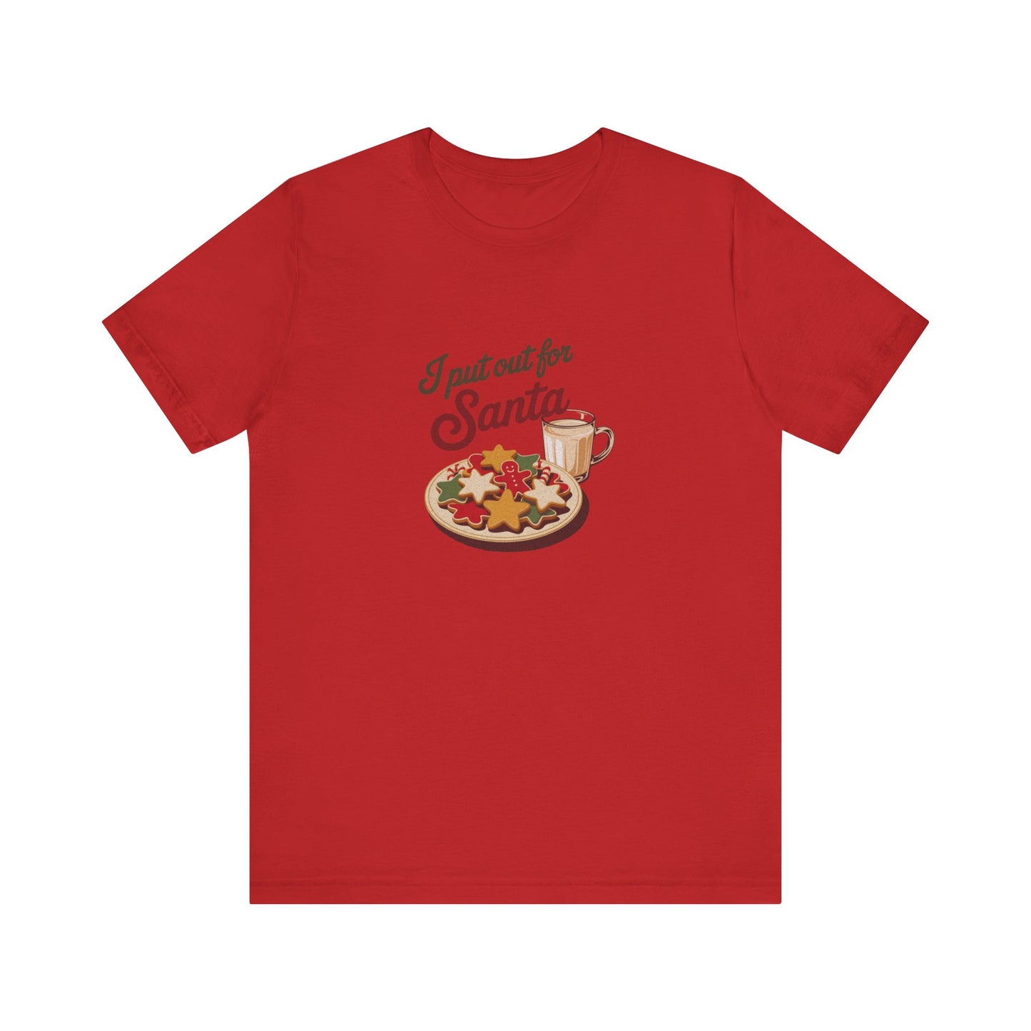 I Put Out for Santa — Retro Christmas Cookies Tee (Light)