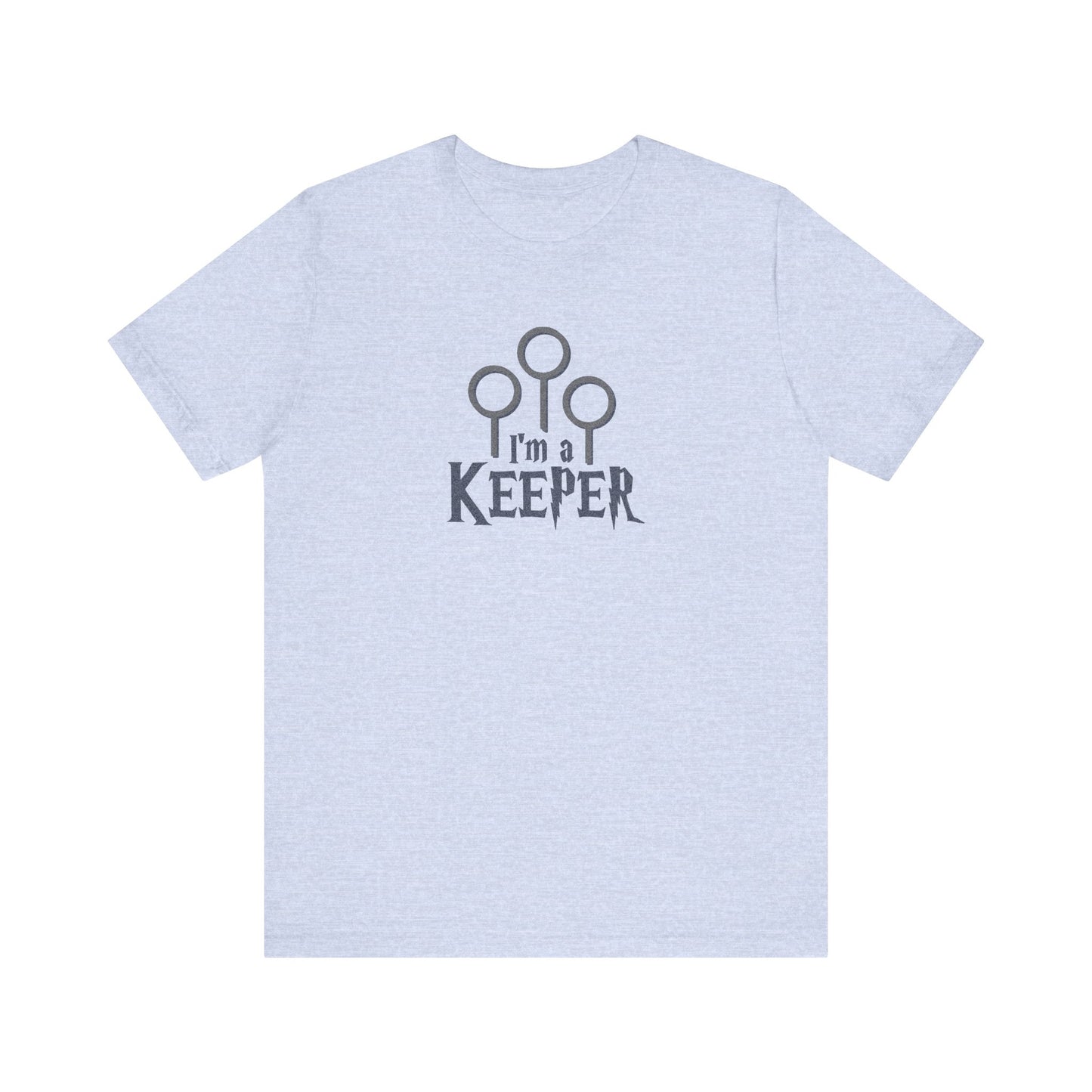 I’m a Keeper — Harry Potter Quidditch Retro Tee (Light)