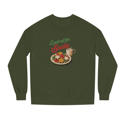 I Put Out for Santa — Retro Christmas Cookies Sweatshirt (Dark)