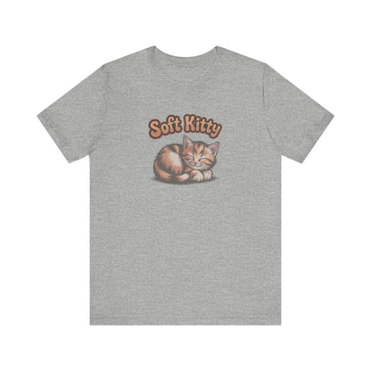 Soft Kitty Sick-Day Lullaby — Big Bang Theory Retro Tee (Light)