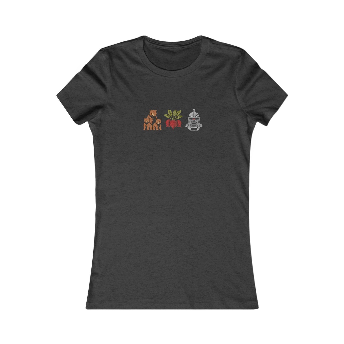 Bears, Beets, Battlestar (Icons) — Retro Women's Tee (Dark)