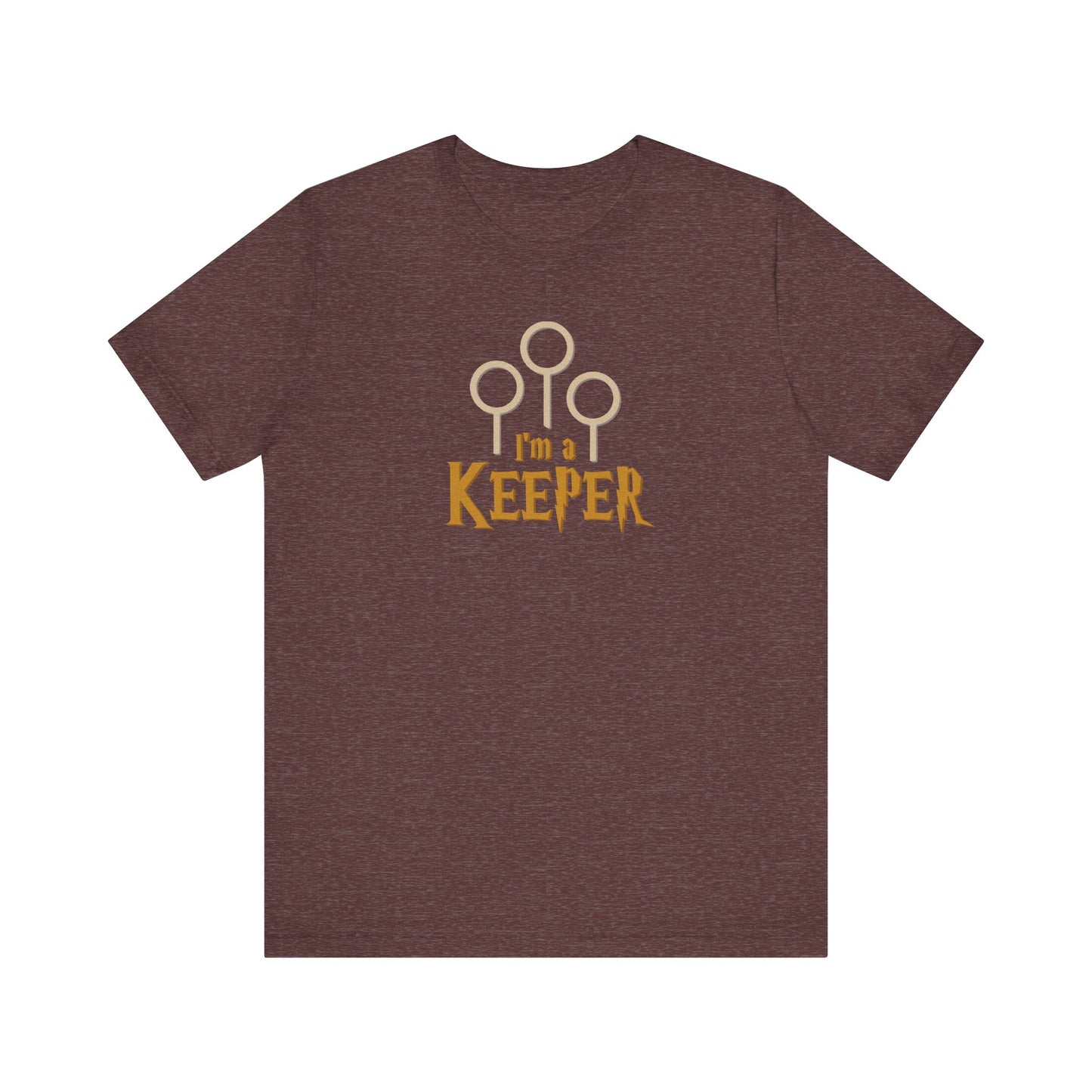 I’m a Keeper — Harry Potter Quidditch Retro Tee (Dark)