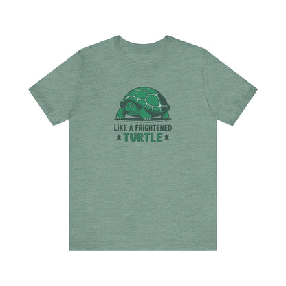 Like a Frightened Turtle — George Costanza Shrinkage Retro Tee (Light)