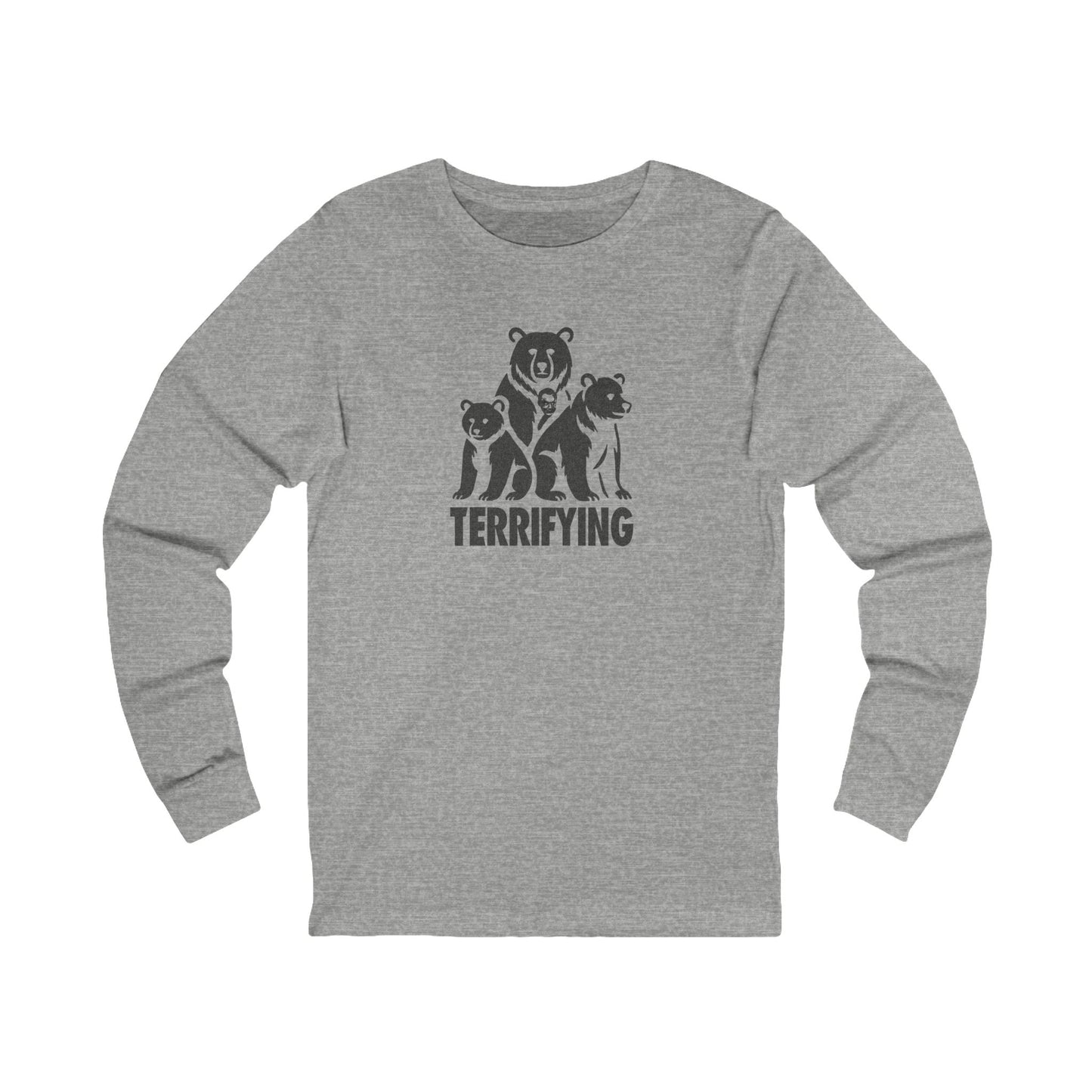 Bears Are Terrifying — Retro Silhouette Long Sleeve (Light)