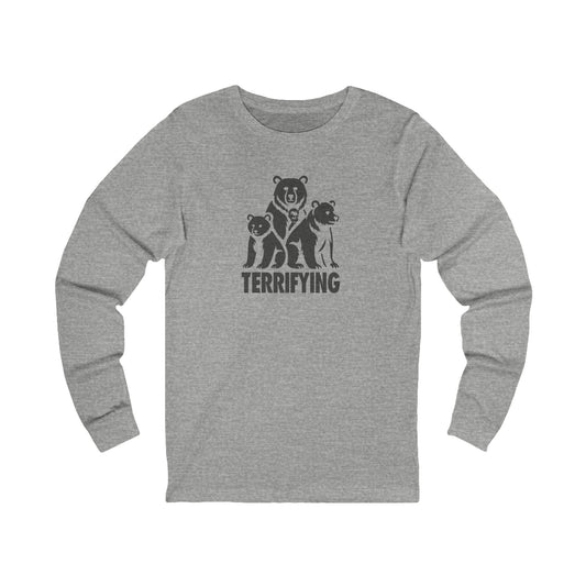 Bears Are Terrifying — Retro Silhouette Long Sleeve (Light)