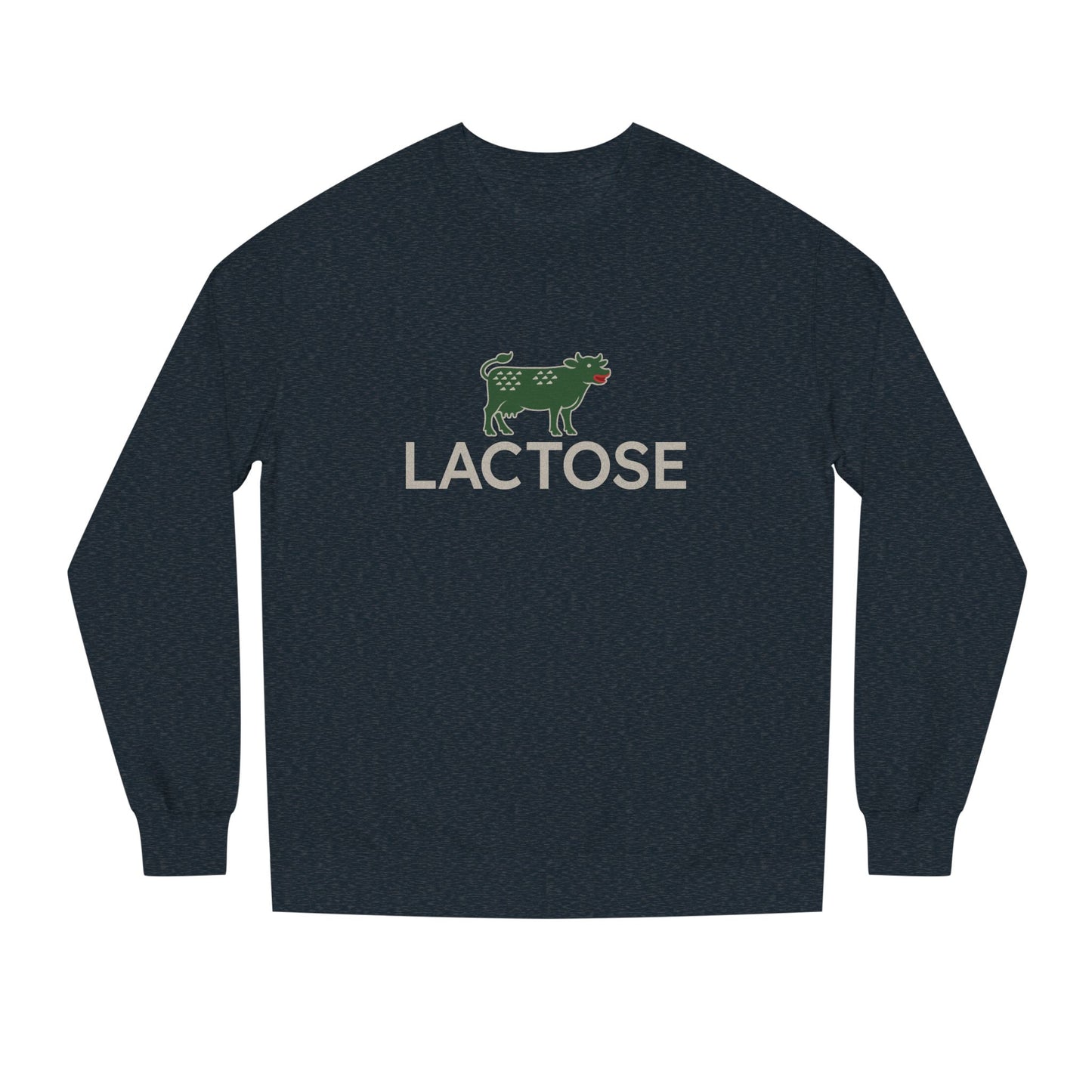 Life is a Beautiful… Typo – LACTOSE Logo Parody Retro Sweatshirt (Dark)