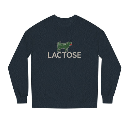 Life is a Beautiful… Typo – LACTOSE Logo Parody Retro Sweatshirt (Dark)