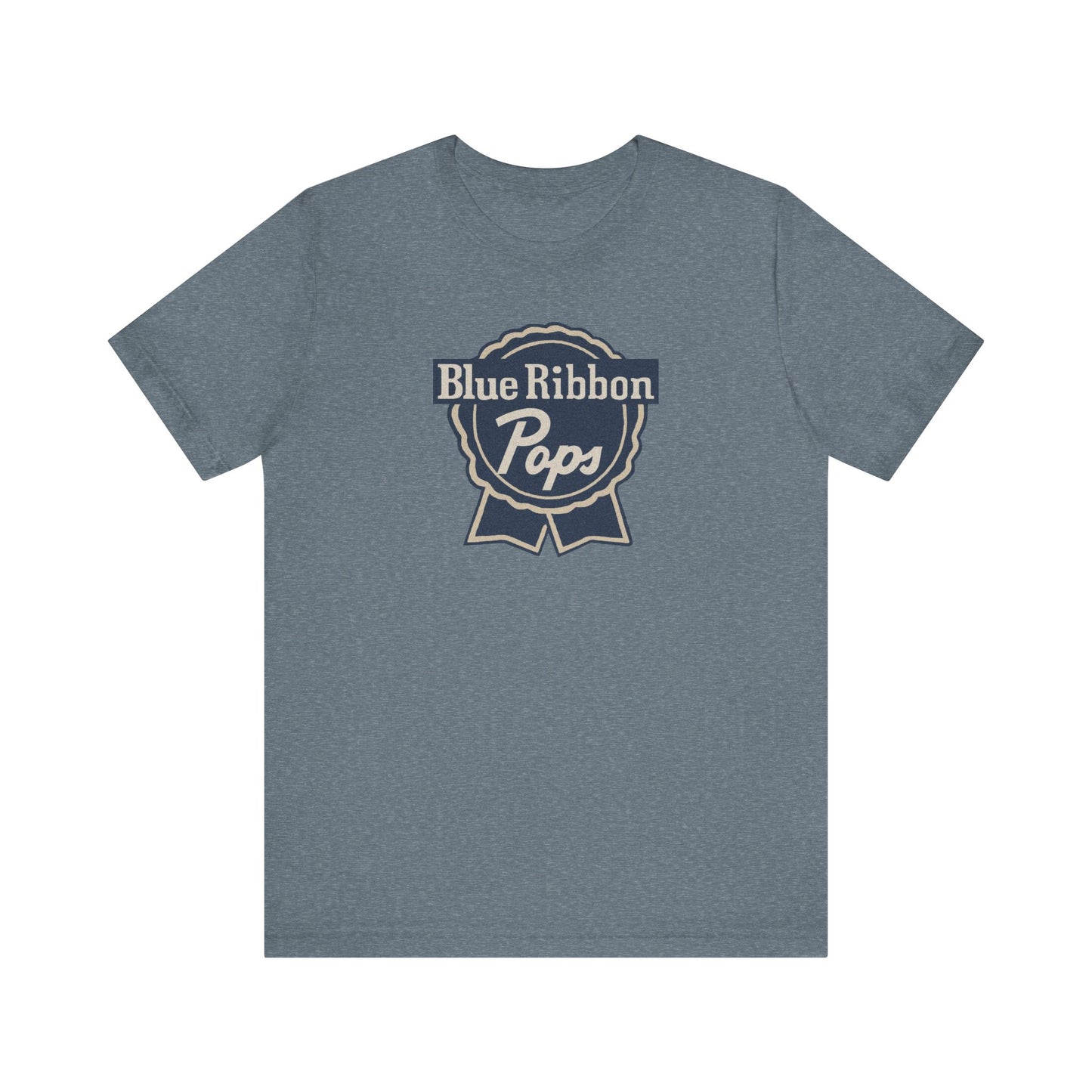 Blue Ribbon Pops Shirt — Funny Dad Gift, Retro Beer Dad Tee