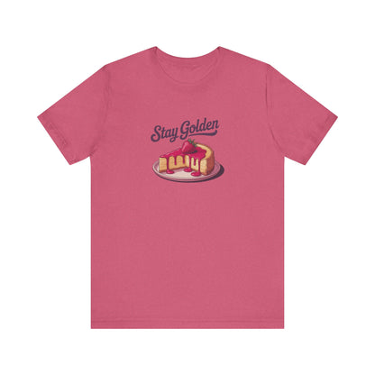 Stay Golden — Retro Cheesecake Graphic Tee (Light)