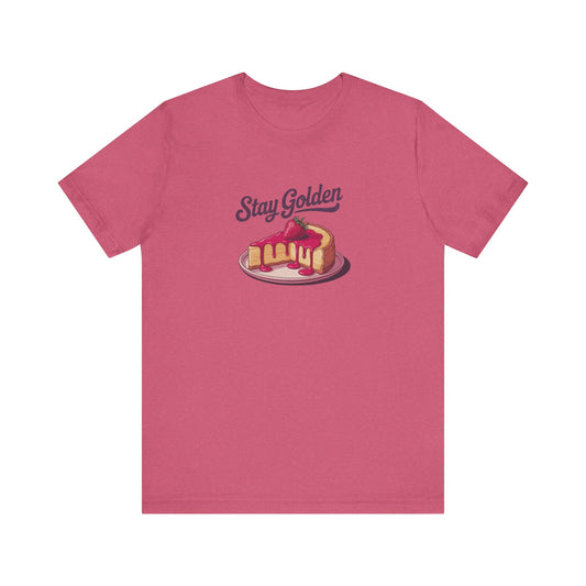 Stay Golden — Retro Cheesecake Graphic Tee (Light)