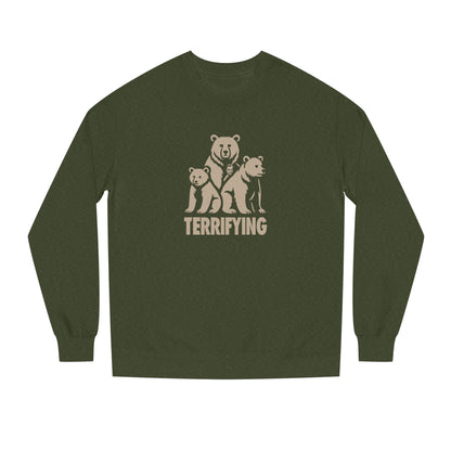 Bears Are Terrifying — Retro Silhouette Sweatshirt (Dark)