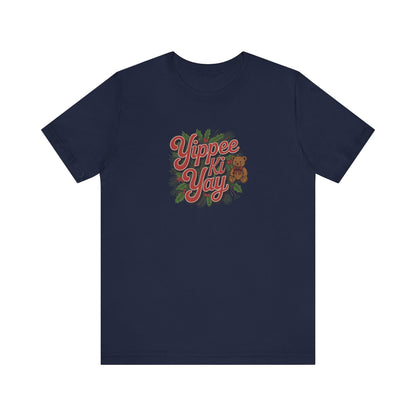 Yippee Ki Yay — Die Hard Retro Christmas Tee (Dark)