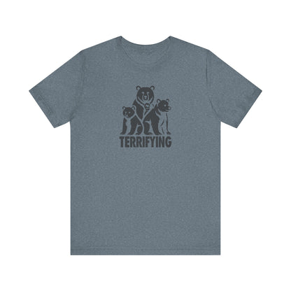 Bears Are Terrifying — Retro Silhouette Tee (Light)