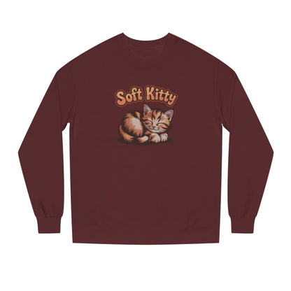 Soft Kitty Sick-Day Lullaby — Big Bang Theory Retro Sweatshirt (Dark)