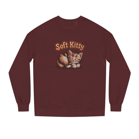 Soft Kitty Sick-Day Lullaby — Big Bang Theory Retro Sweatshirt (Dark)