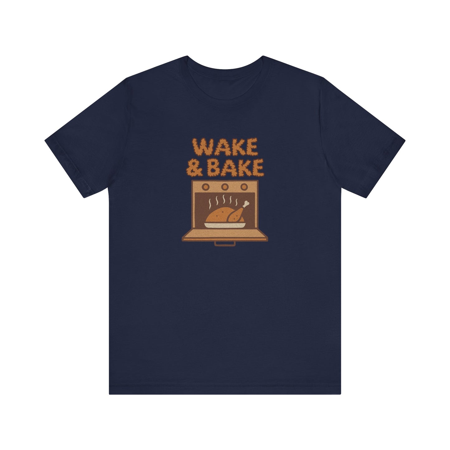 Wake & Bake — Retro Thanksgiving Turkey Tee (Dark)