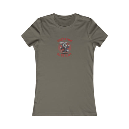 What a Time to Be Alive (Cute) — Lil Reaper Retro Women's Tee (Dark)