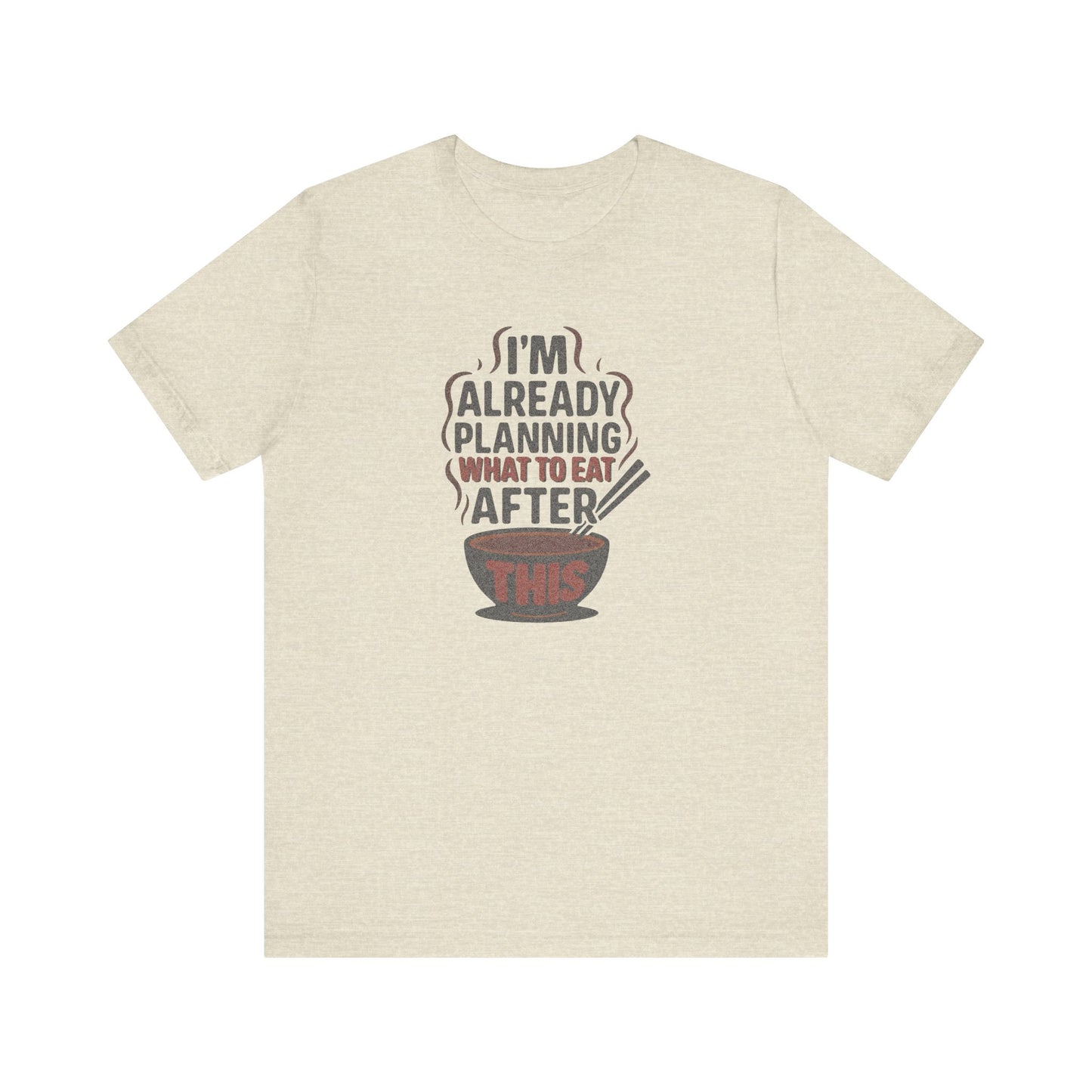 Planning What to Eat After This — Retro Foodie Tee (Light)