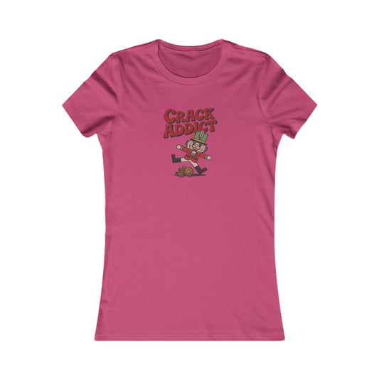 Crack Addict Nutcracker (Unhinged Remix) — Retro Women's Tee (Light)