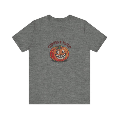 Current Mood (Toothy Jack) — Retro Halloween Tee (Light)