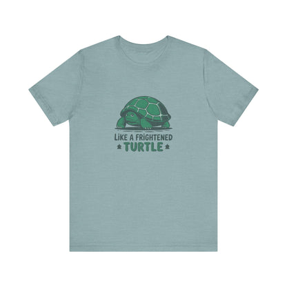 Like a Frightened Turtle — George Costanza Shrinkage Retro Tee (Light)