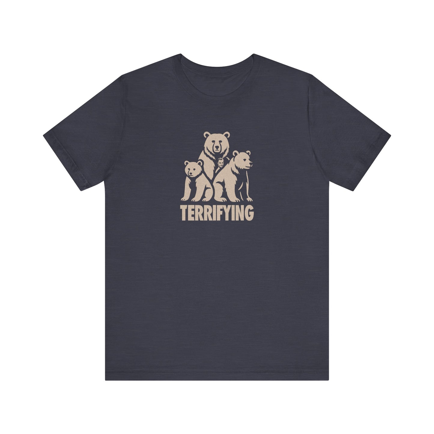 Bears Are Terrifying — Retro Silhouette Tee (Dark)
