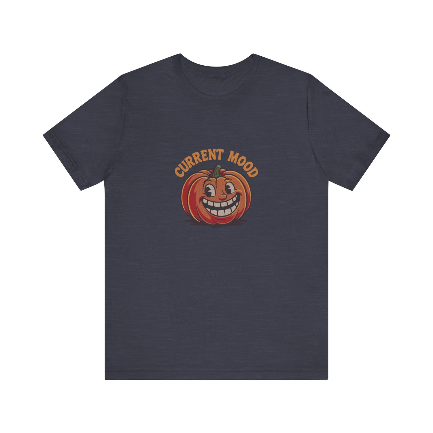 Current Mood (Toothy Jack) — Retro Halloween Tee (Dark)