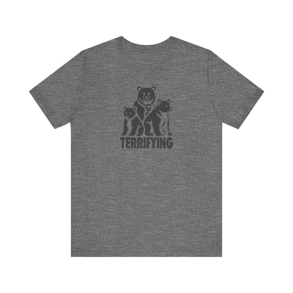 Bears Are Terrifying — Retro Silhouette Tee (Light)