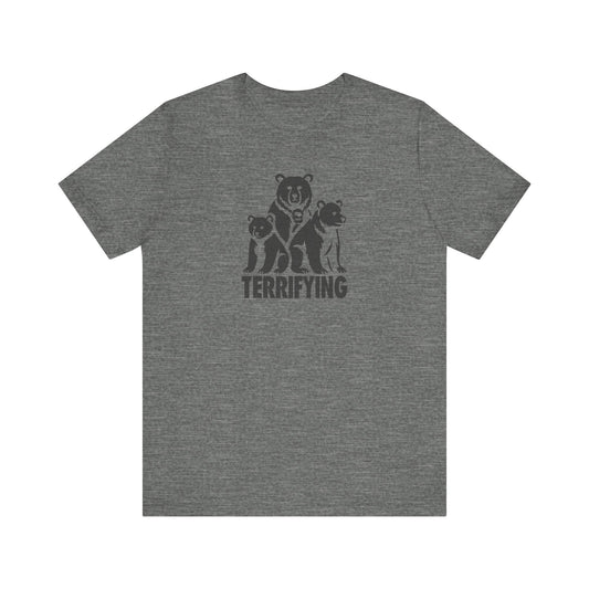 Bears Are Terrifying — Retro Silhouette Tee (Light)