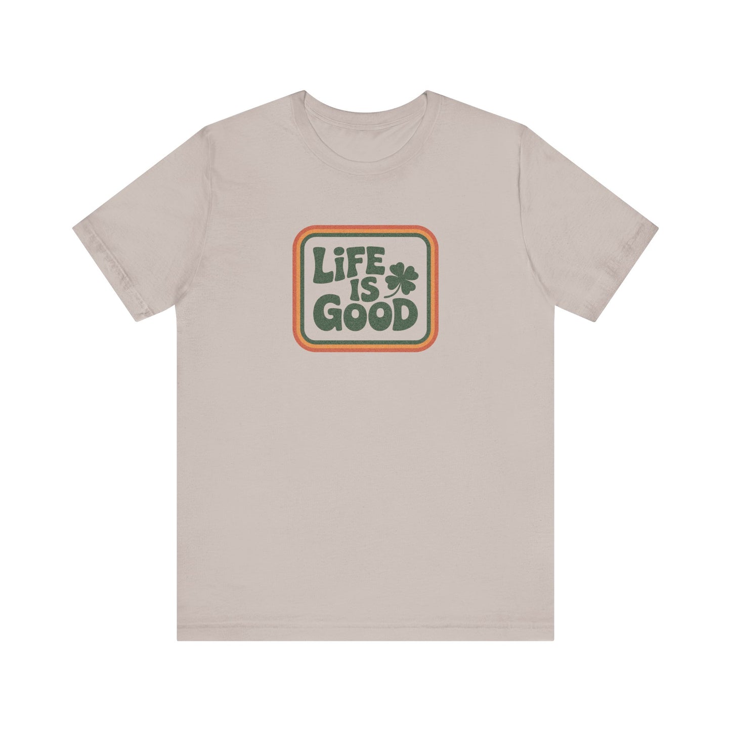 Life Is Good, Shamrock Style — St. Patrick’s Retro Tee (Light)
