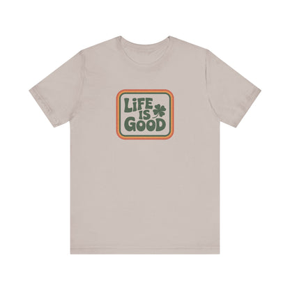 Life Is Good, Shamrock Style — St. Patrick’s Retro Tee (Light)