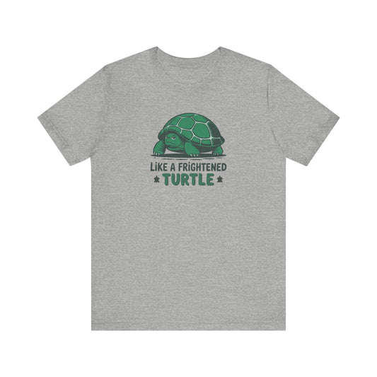 Like a Frightened Turtle — George Costanza Shrinkage Retro Tee (Light)