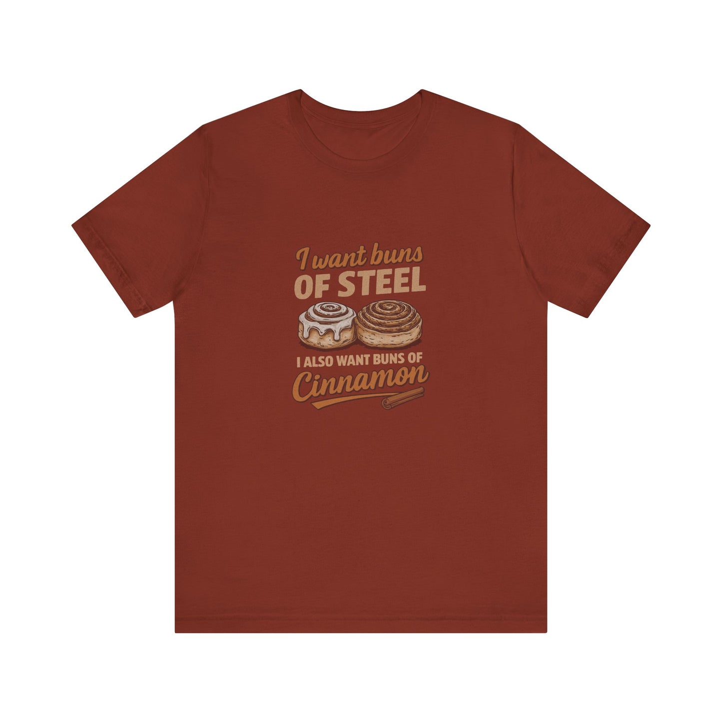 Buns of Steel (and Cinnamon) — Workout Retro Tee (Dark)