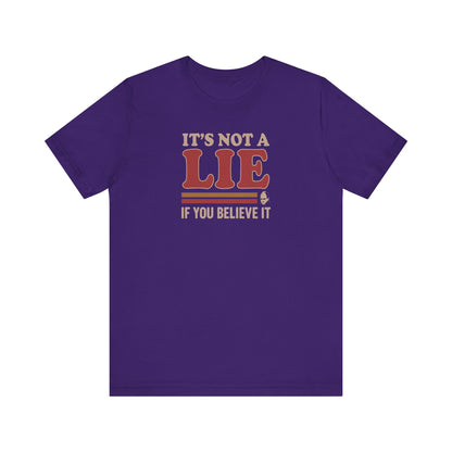 It’s Not a Lie, If You Believe It — George Costanza Retro Tee (Dark)