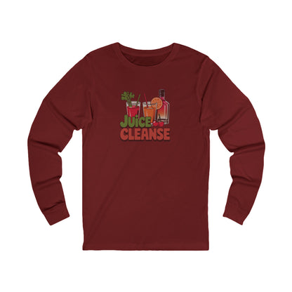 Juice Cleanse Liquid Diet — Boozy Brunch Retro Long Sleeve (Dark)