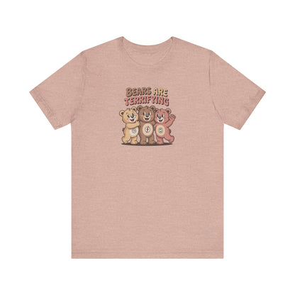Bears Are Terrifying (Cute Remix) — Retro Tee (Light)
