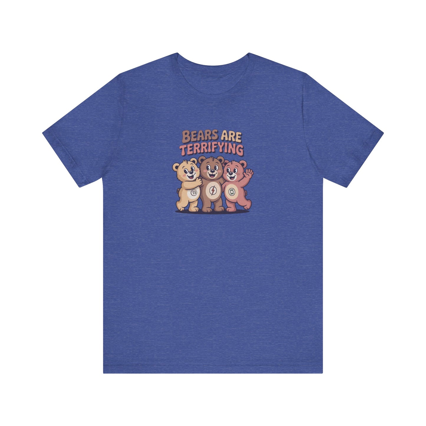 Bears Are Terrifying (Cute Remix) — Retro Tee (Dark)