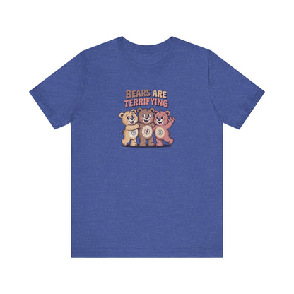 Bears Are Terrifying (Cute Remix) — Retro Tee (Dark)