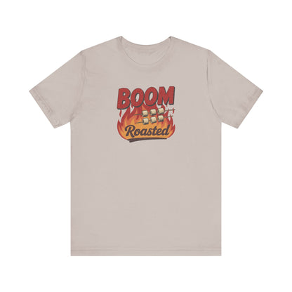 Boom, Roasted — Michael Scott Retro Tee (Light)