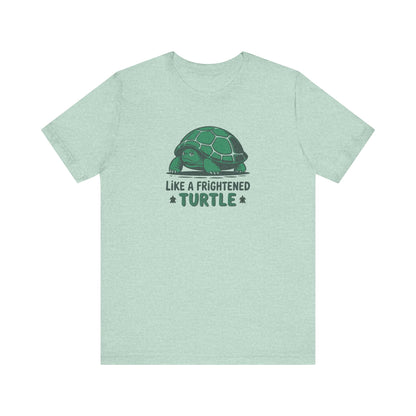 Like a Frightened Turtle — George Costanza Shrinkage Retro Tee (Light)