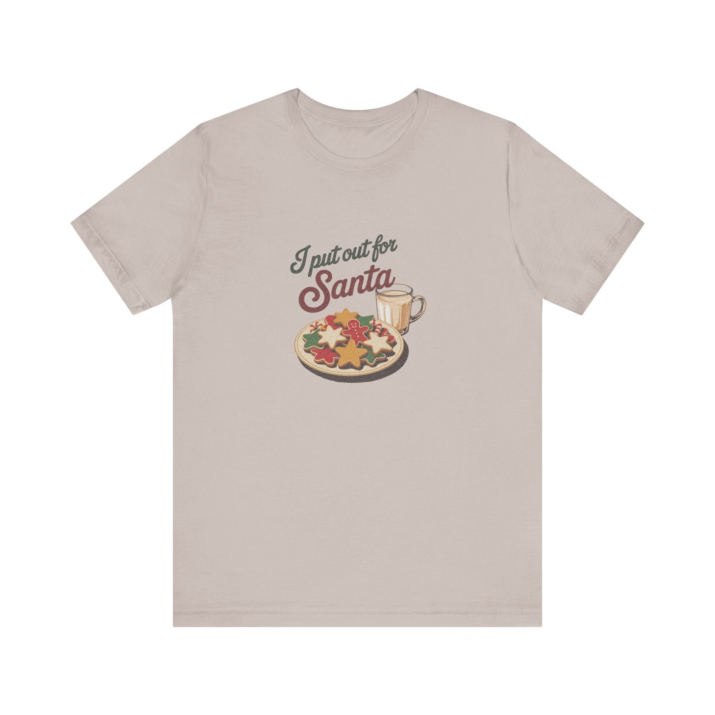 I Put Out for Santa — Retro Christmas Cookies Tee (Light)