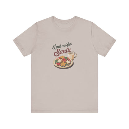 I Put Out for Santa — Retro Christmas Cookies Tee (Light)