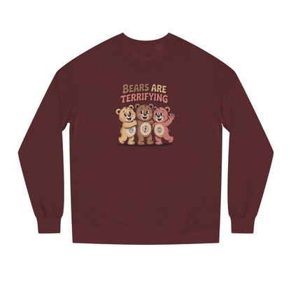 Bears Are Terrifying (Cute Remix) — Retro Sweatshirt (Dark)